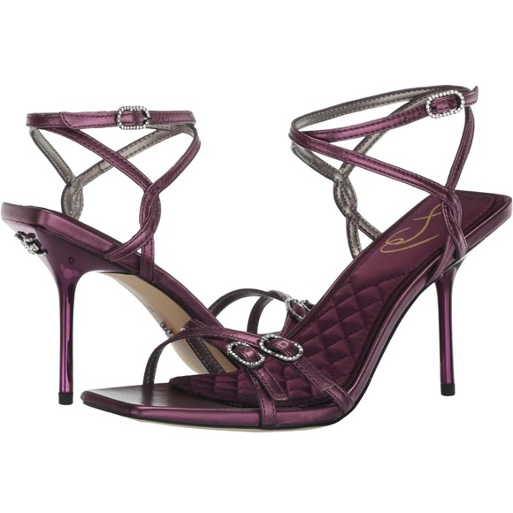 Sam Edelman Shoes - 💜Sam Edelman Women's Trevin Heeled Sandal, Metallic Orchid, Size 8 - LIKE NEW!